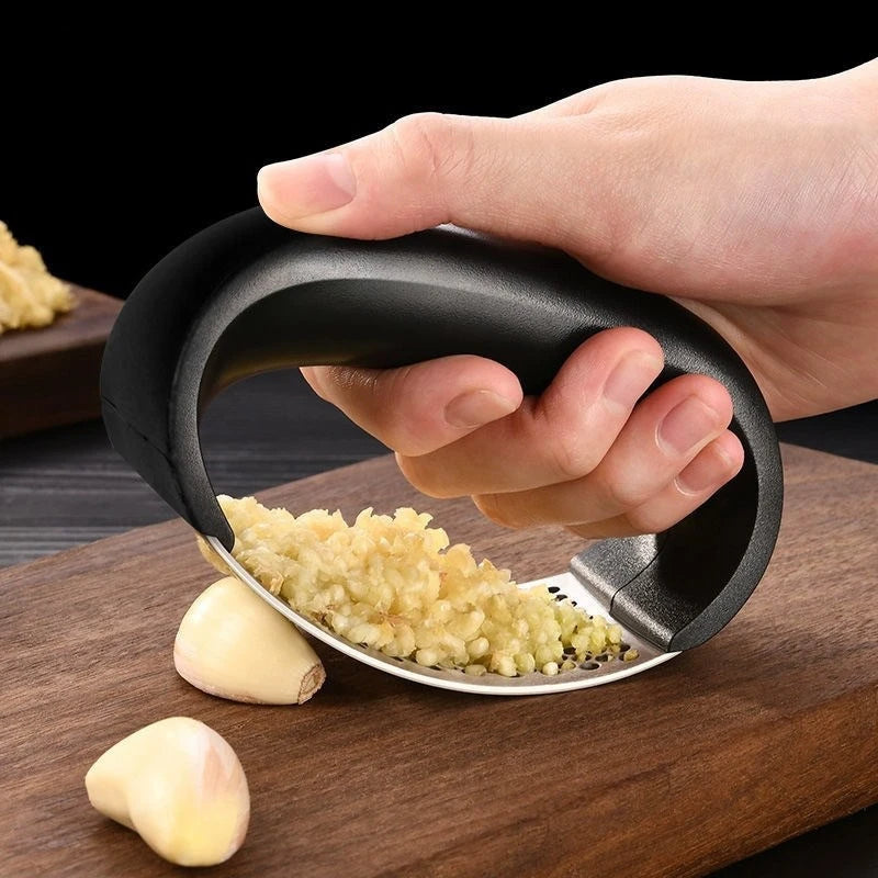 Manual Stainless Steel Garlic Press & Mincer