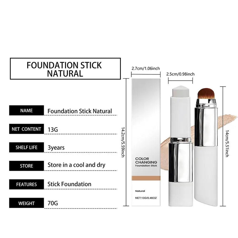 Color-Changing Foundation Stick – Lightweight & Moisturizing