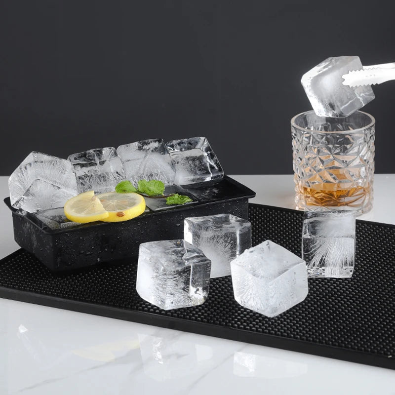 Large Silicone Ice Cube Tray with Lid