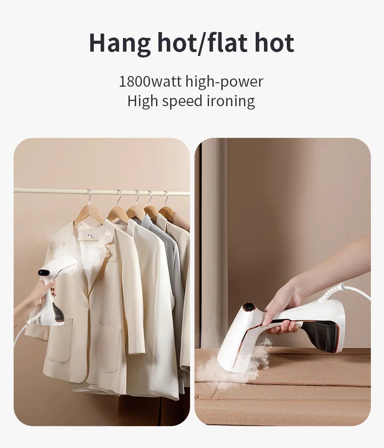 1800W Handheld Garment Steamer with Touchscreen