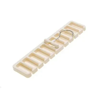 Wooden Wall-Mounted Belt & Tie Organizer Rack