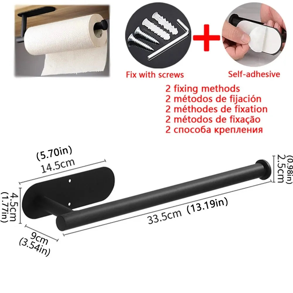 Adhesive Under-Cabinet Paper Towel Holder