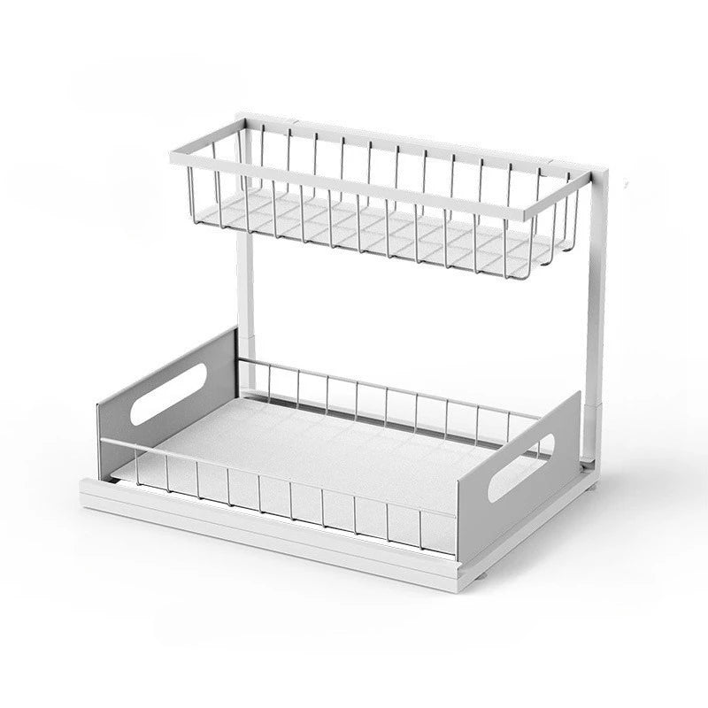 2-Tier Sliding Under Sink Organizer