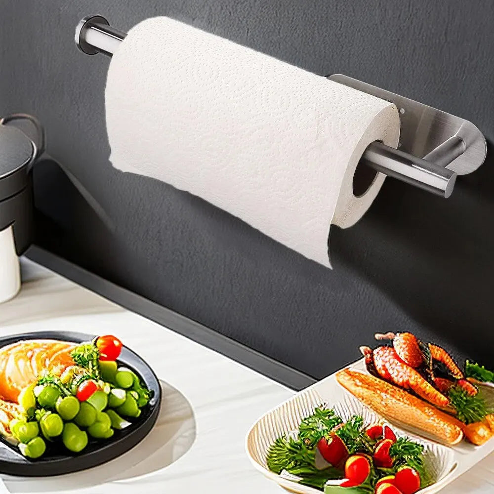 Adhesive Under-Cabinet Paper Towel Holder