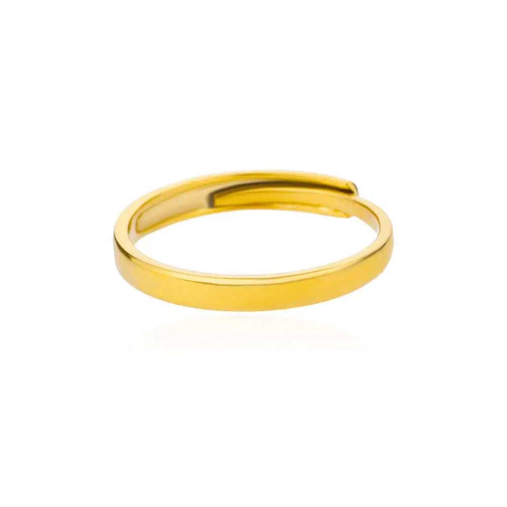Gold Adjustable Statement Ring for Women – 316L Stainless Steel