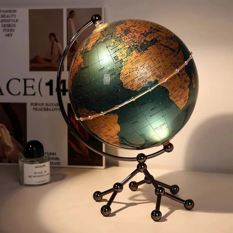 Luxury Globe & Sailboat Decorative Sculpture