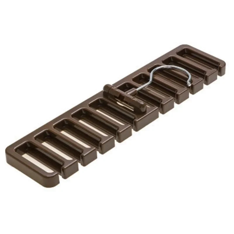 Wooden Wall-Mounted Belt & Tie Organizer Rack