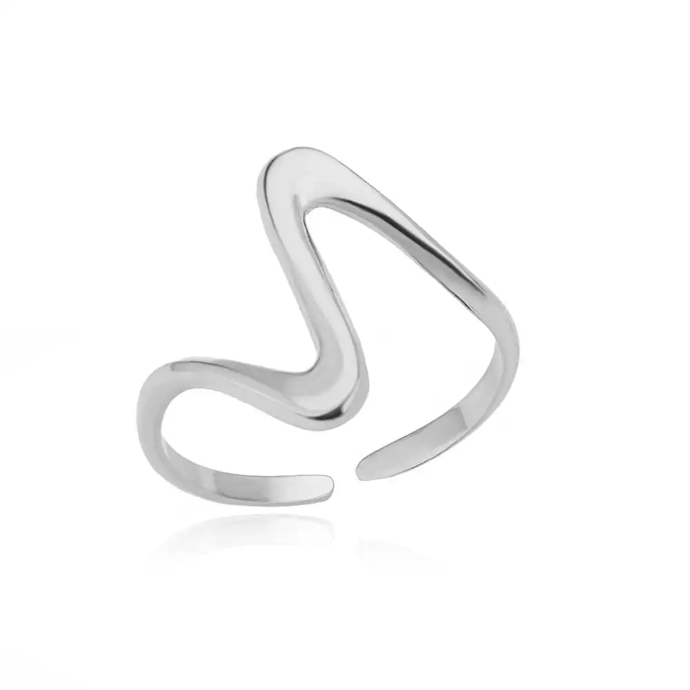 Gold Adjustable Statement Ring for Women – 316L Stainless Steel