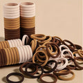 30–200 Piece Everyday Hair Tie Set – Soft & Stretchy