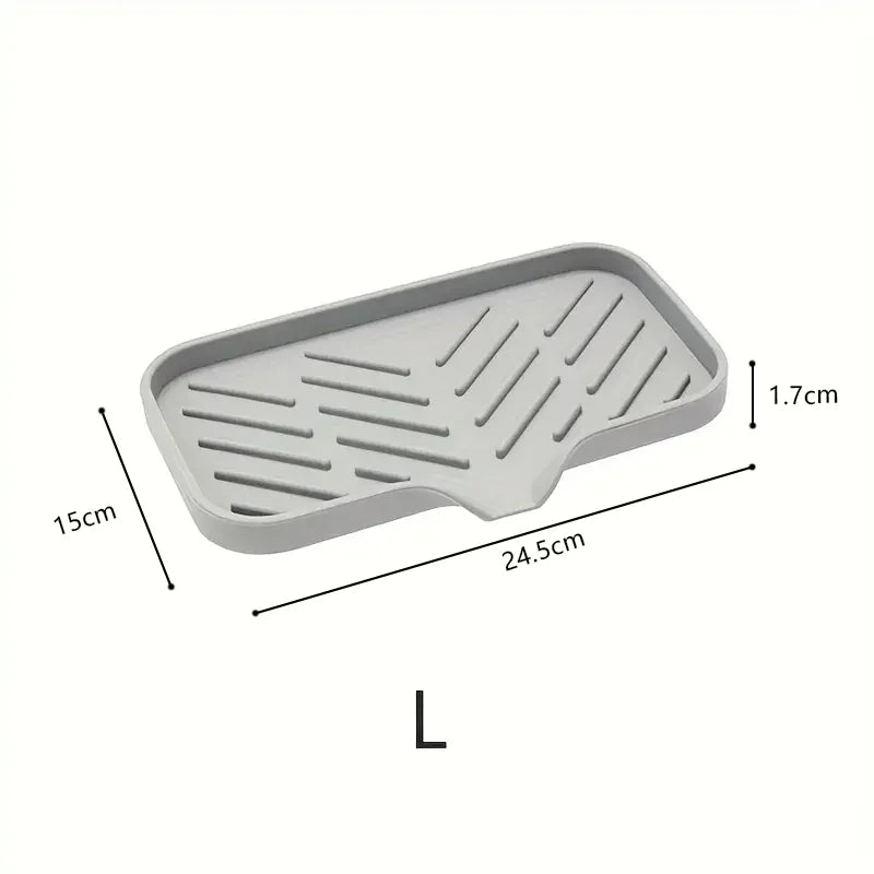 Silicone Sink Organizer & Quick-Dry Faucet Mat