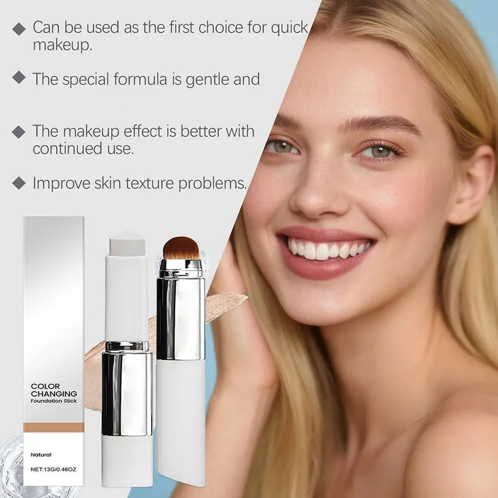 Color-Changing Foundation Stick – Lightweight & Moisturizing