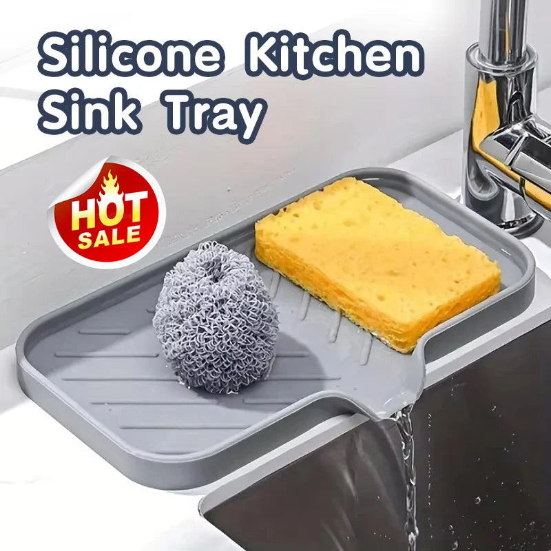 Silicone Sink Organizer & Quick-Dry Faucet Mat