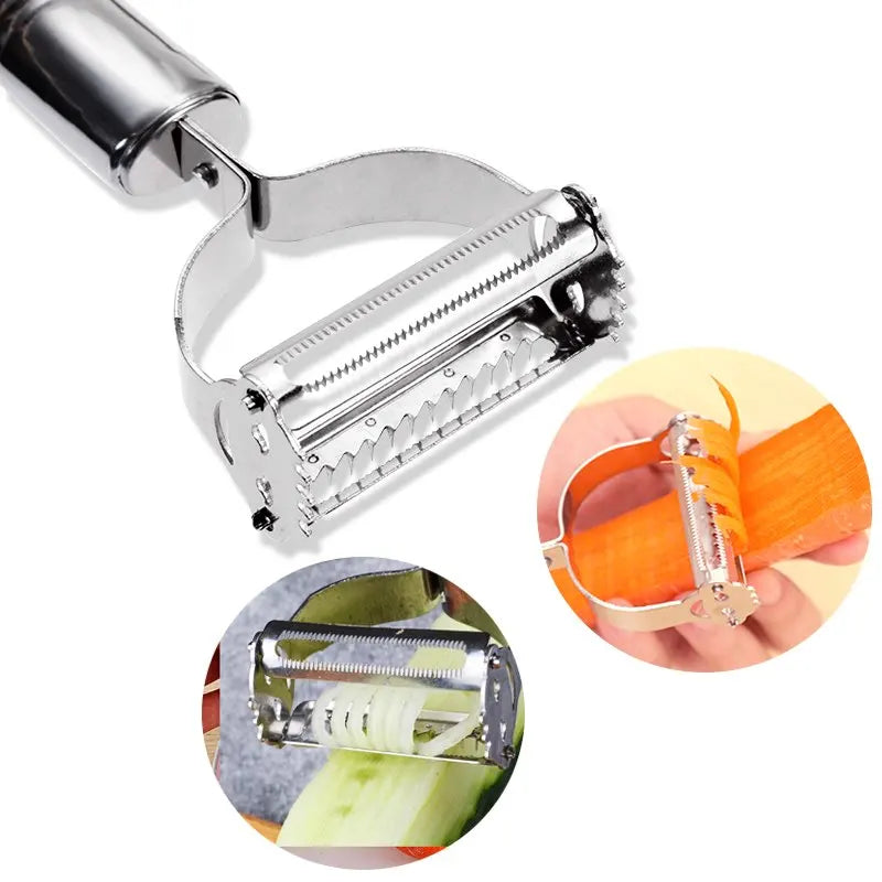 Stainless Steel Julienne Vegetable Peeler & Slicer