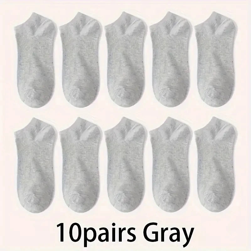 Everyday Comfort Unisex Ankle Socks – 5/10 Pair Pack