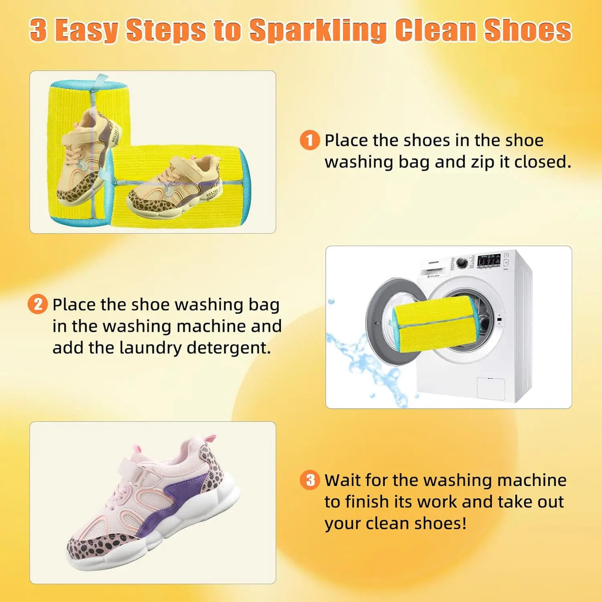 Reusable Shoe Washing Bag for Washing Machine