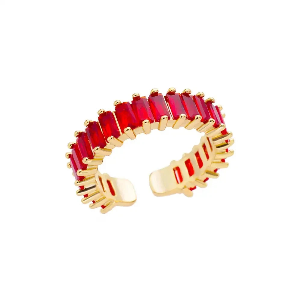 Gold Adjustable Statement Ring for Women – 316L Stainless Steel