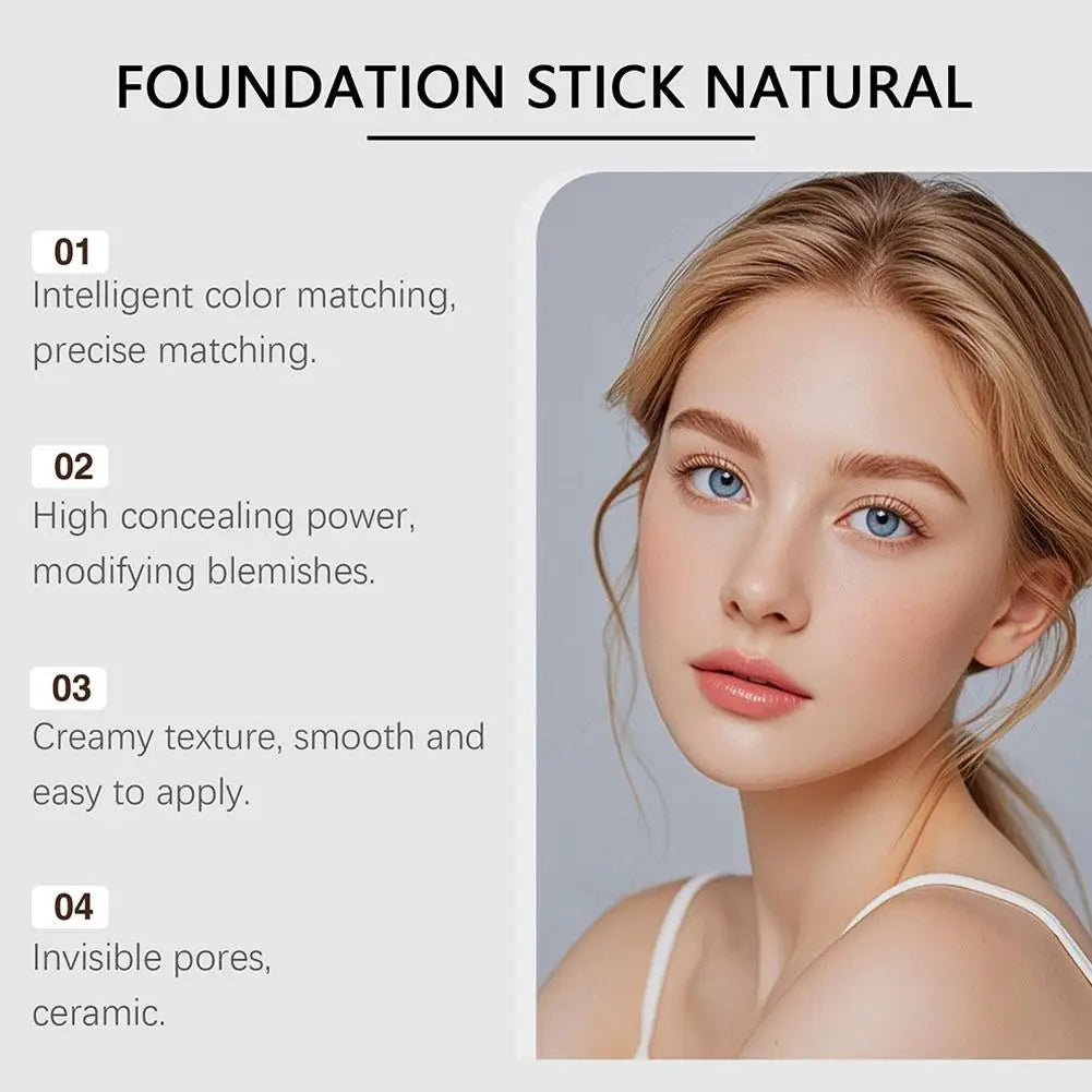Color-Changing Foundation Stick – Lightweight & Moisturizing