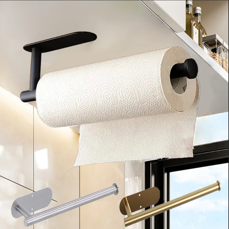 Adhesive Under-Cabinet Paper Towel Holder