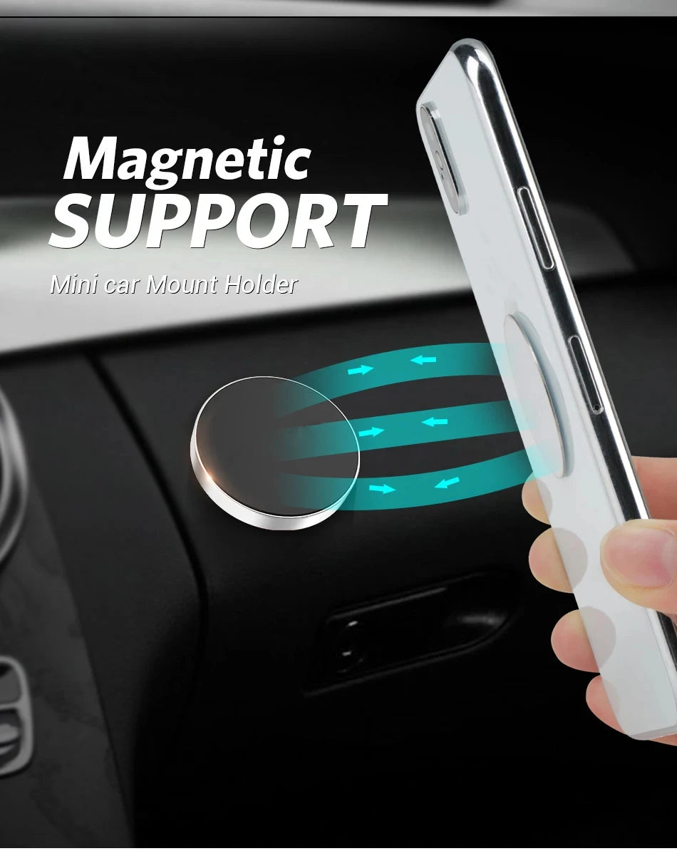 Magnetic Car Phone Holder – 360° Compact Mount