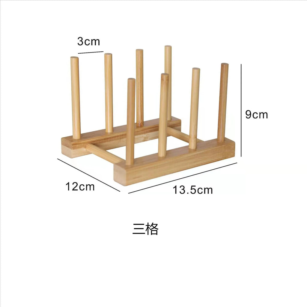 Bamboo Multi-Purpose Kitchen Organizer Rack