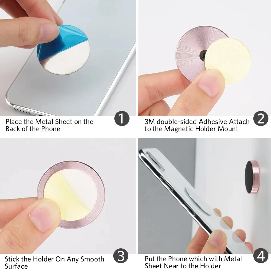 Magnetic Car Phone Holder – 360° Compact Mount