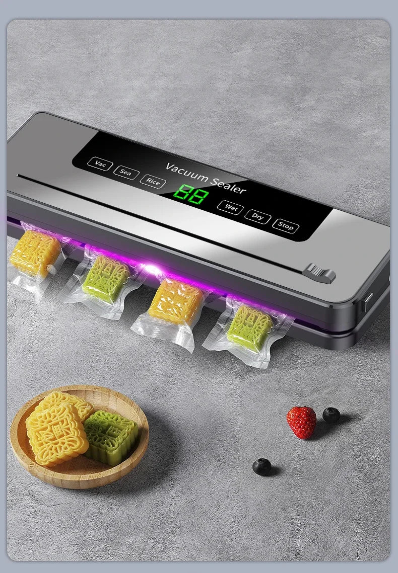 Automatic Vacuum Food Sealer with Built-In Cutter