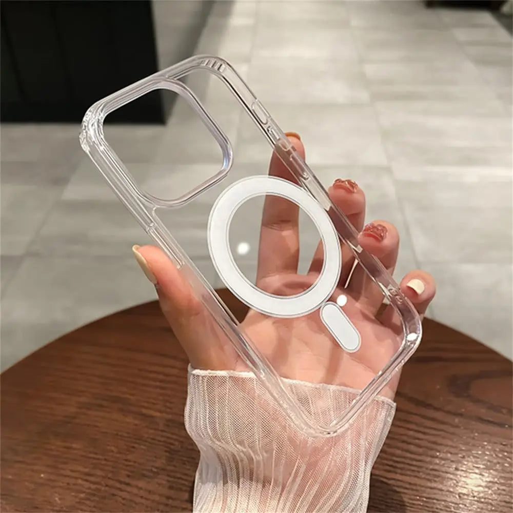 Clear Magnetic MagSafe-Compatible iPhone Case