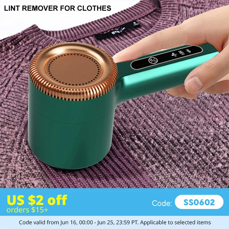 Rechargeable Electric Fabric Shaver & Lint Remover