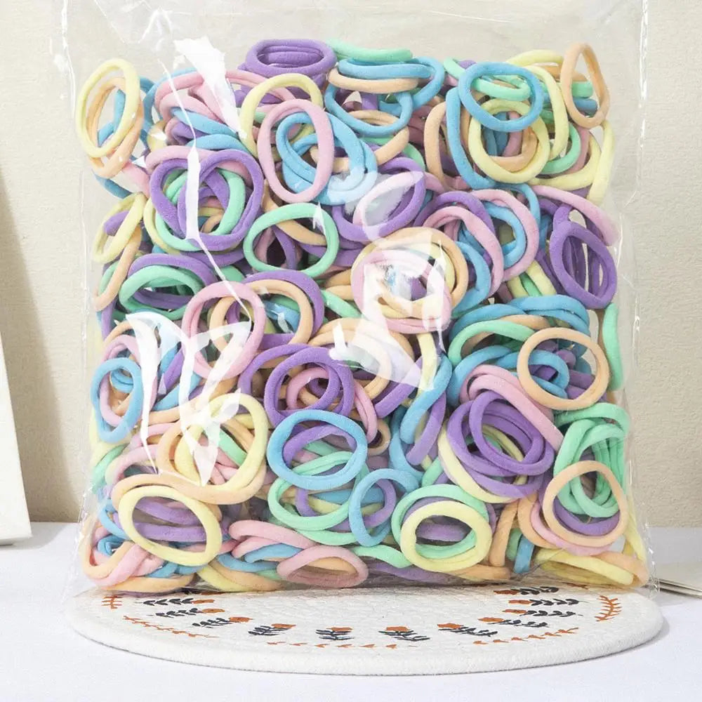 30–200 Piece Everyday Hair Tie Set – Soft & Stretchy