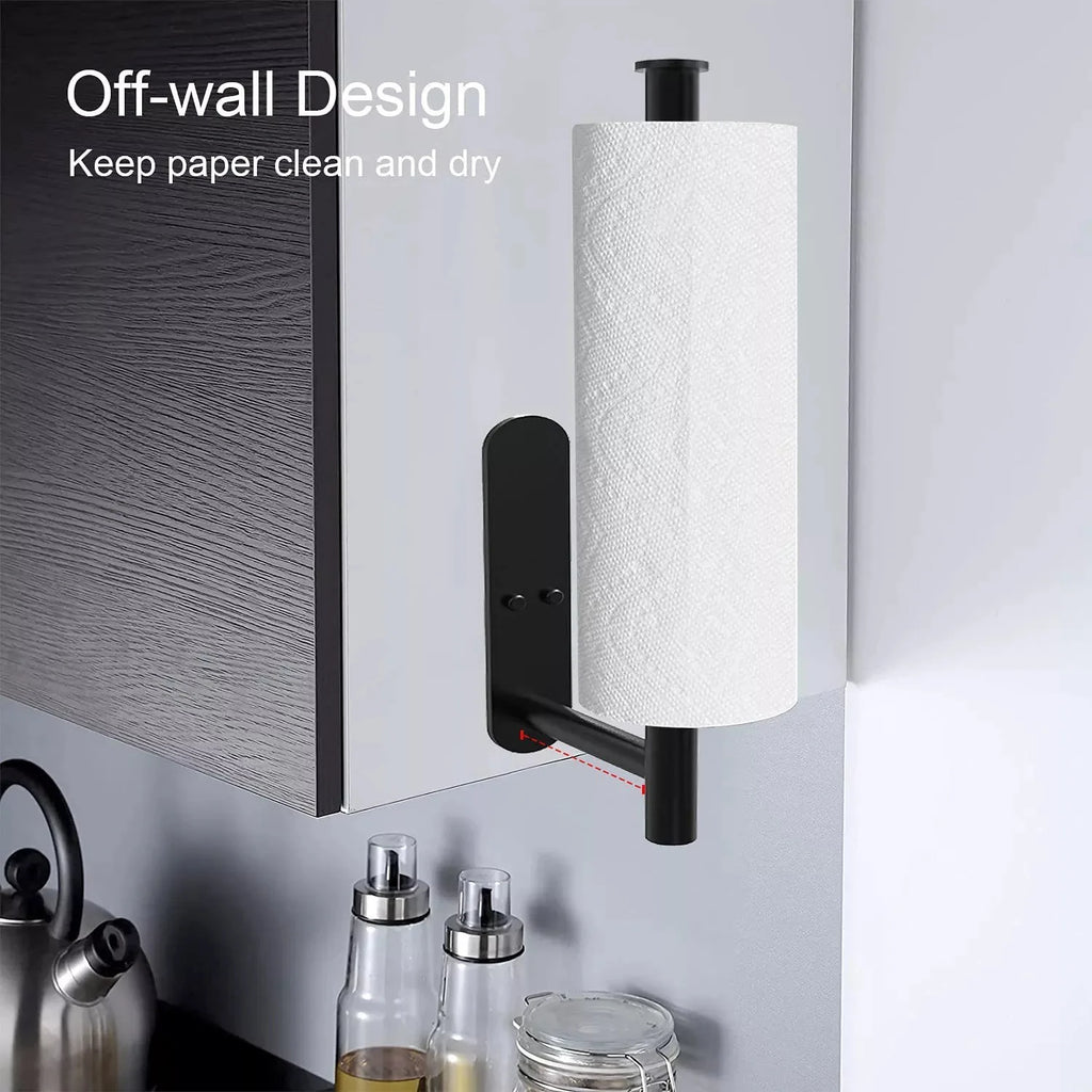 Adhesive Under-Cabinet Paper Towel Holder