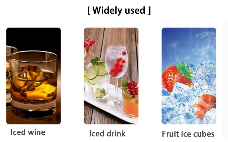 Large Silicone Ice Cube Tray with Lid
