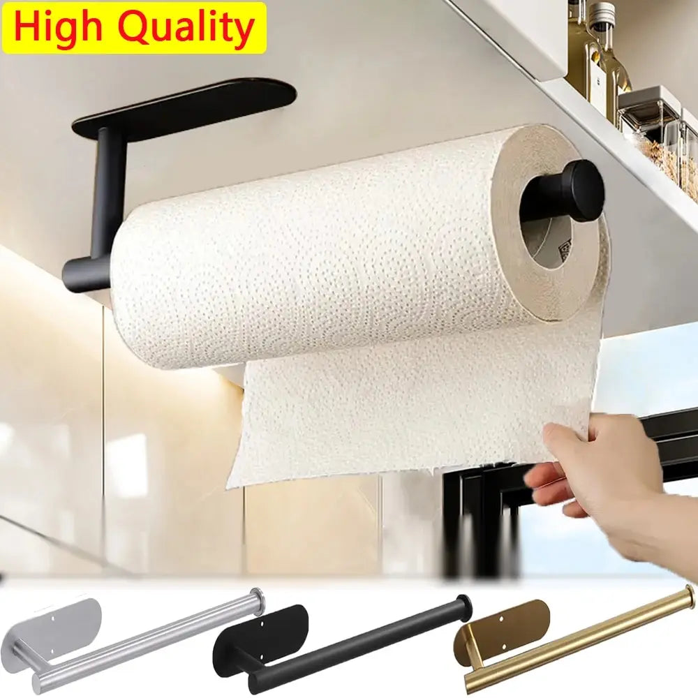 Adhesive Under-Cabinet Paper Towel Holder