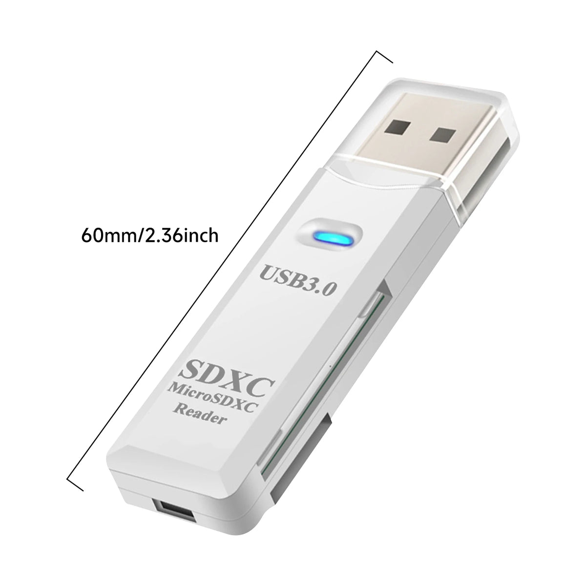 2-in-1 USB 3.0 SD & MicroSD Card Reader