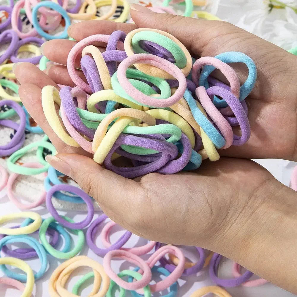 30–200 Piece Everyday Hair Tie Set – Soft & Stretchy