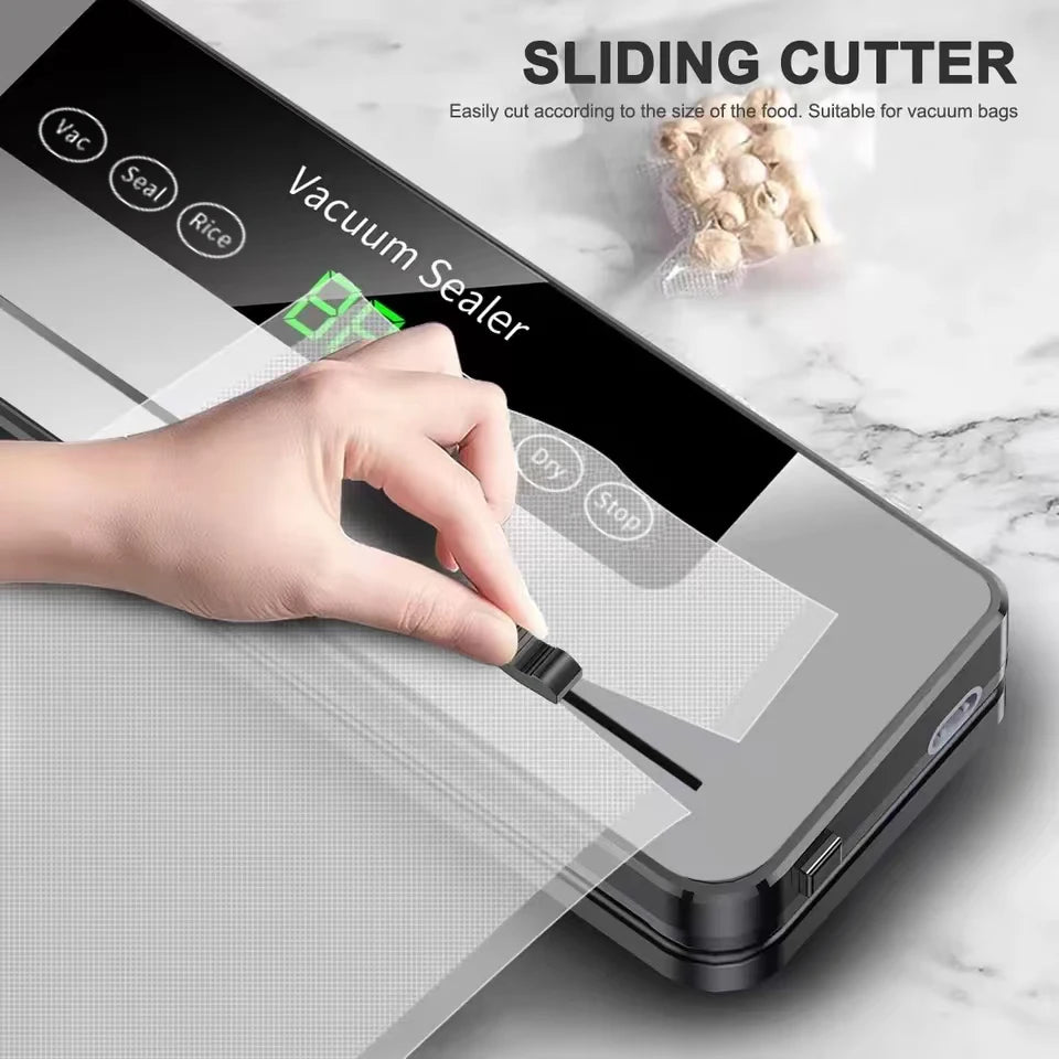 Automatic Vacuum Food Sealer with Built-In Cutter