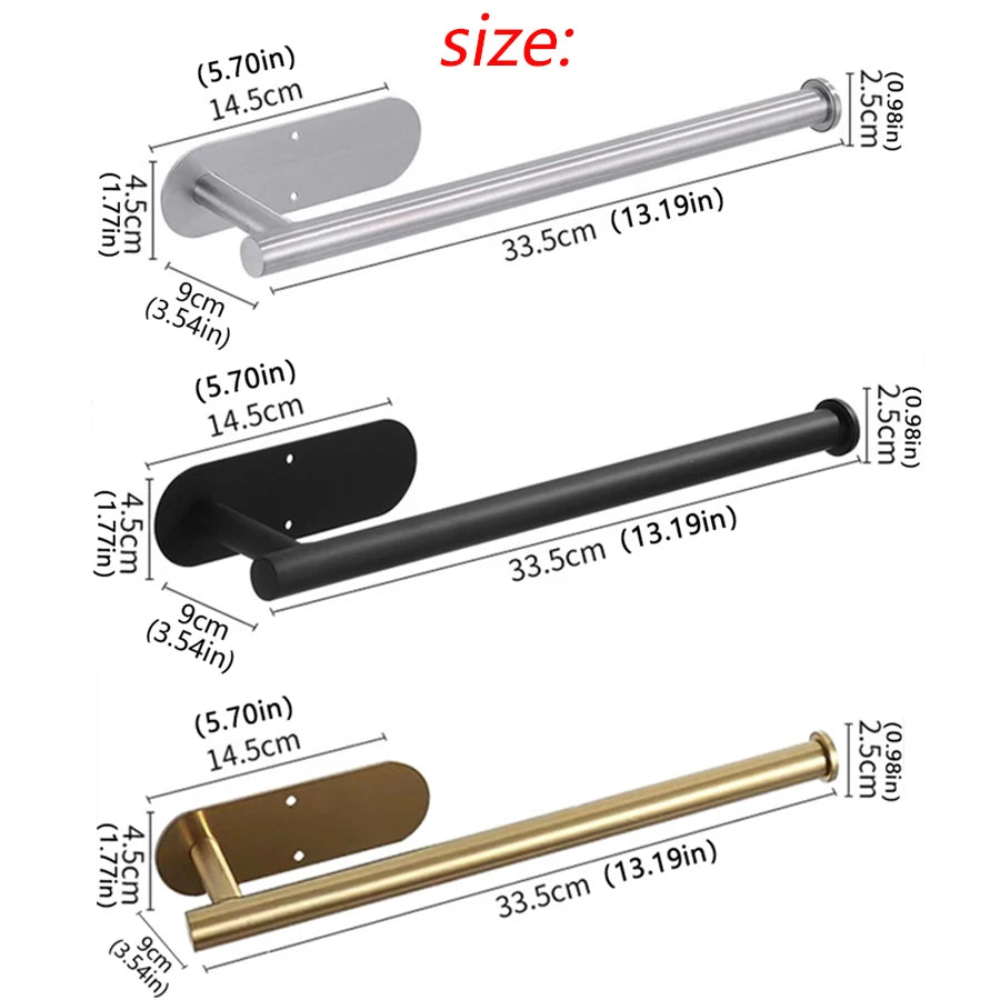 Adhesive Under-Cabinet Paper Towel Holder