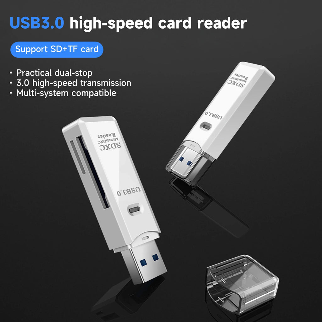 2-in-1 USB 3.0 SD & MicroSD Card Reader