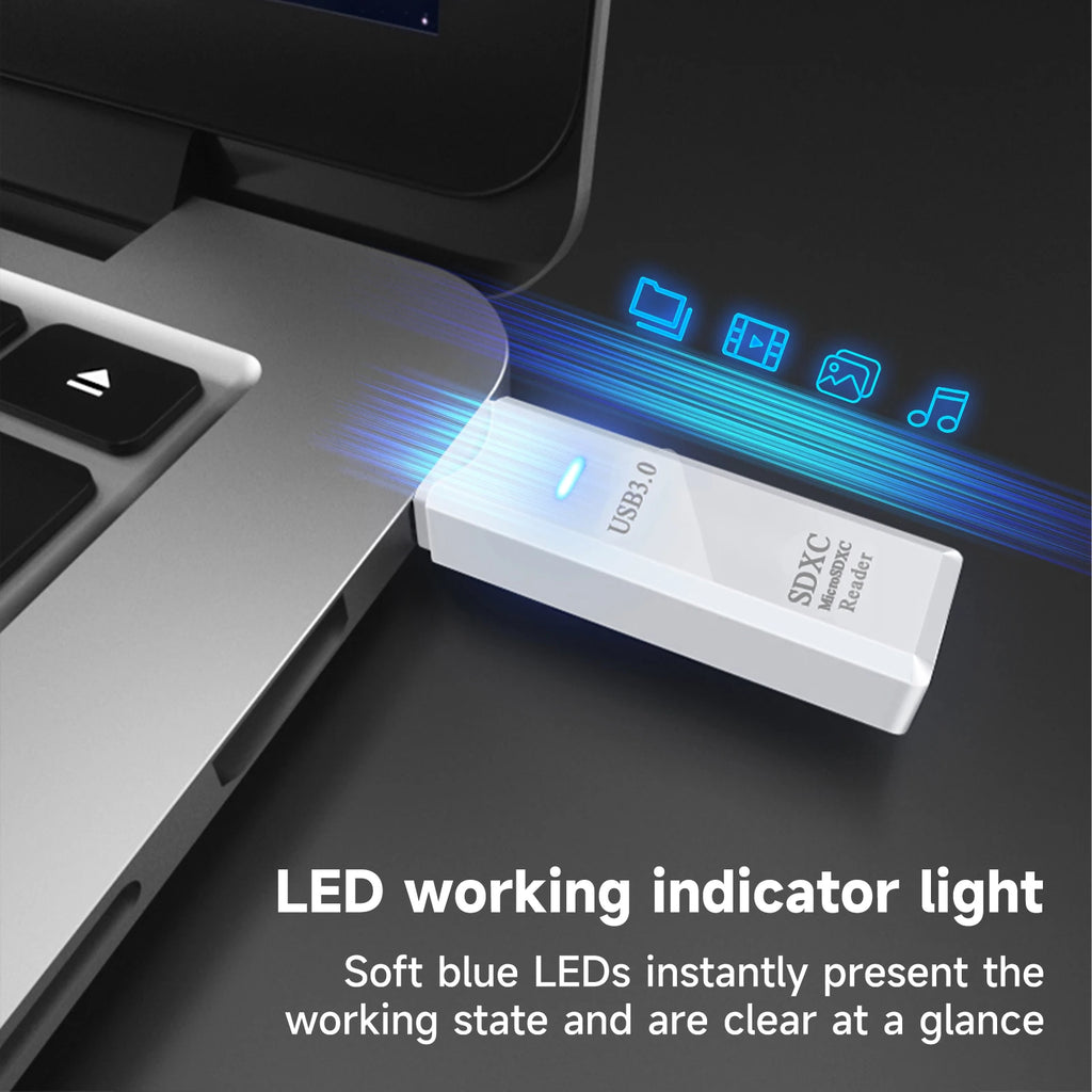 2-in-1 USB 3.0 SD & MicroSD Card Reader