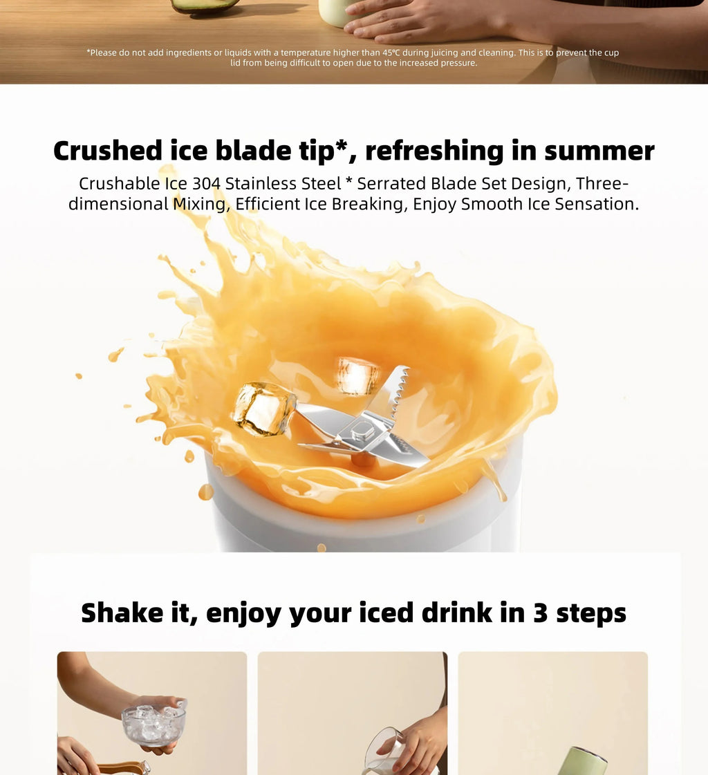 Portable USB Rechargeable Blender & Smoothie Maker