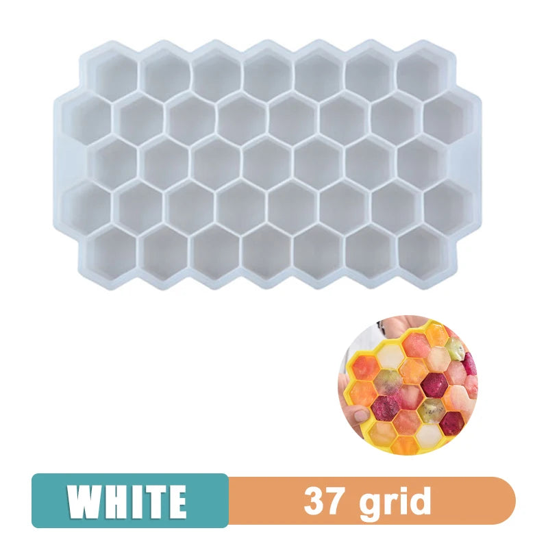 Large Silicone Ice Cube Tray with Lid