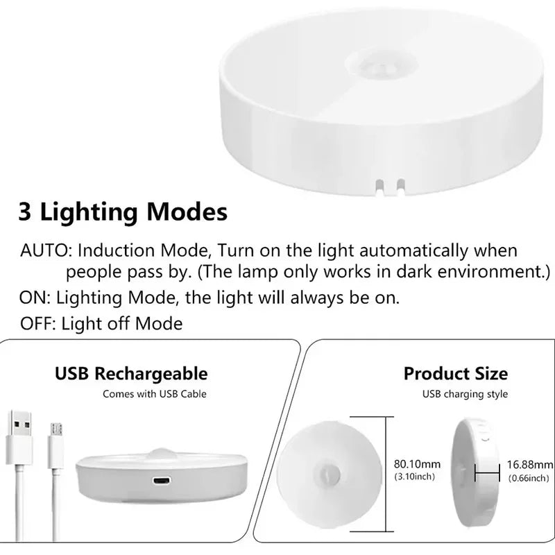 Rechargeable Motion Sensor LED Night Ligh