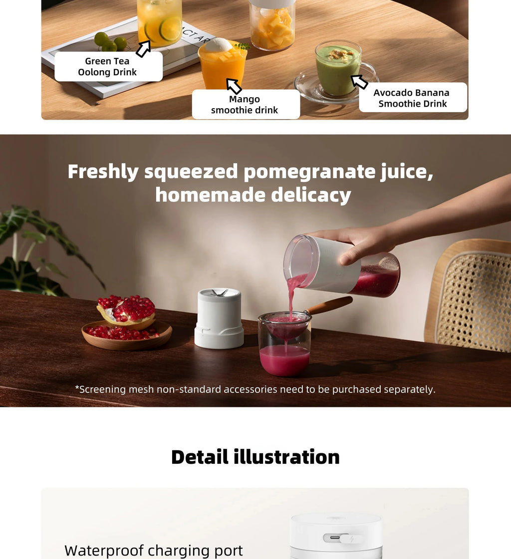 Portable USB Rechargeable Blender & Smoothie Maker
