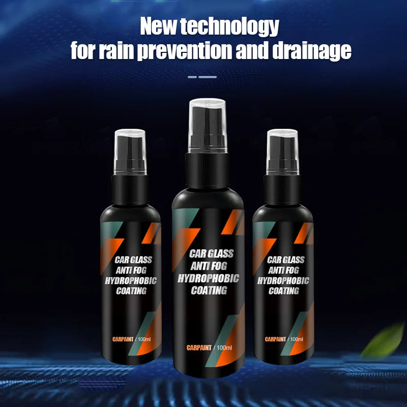Hydrophobic Rain-Repellent Glass Coating Spray