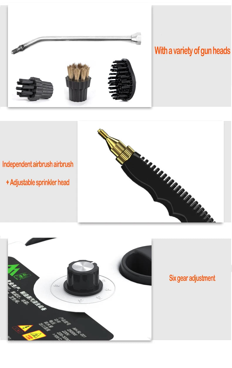 Multipurpose High-Temperature Steam Cleaner