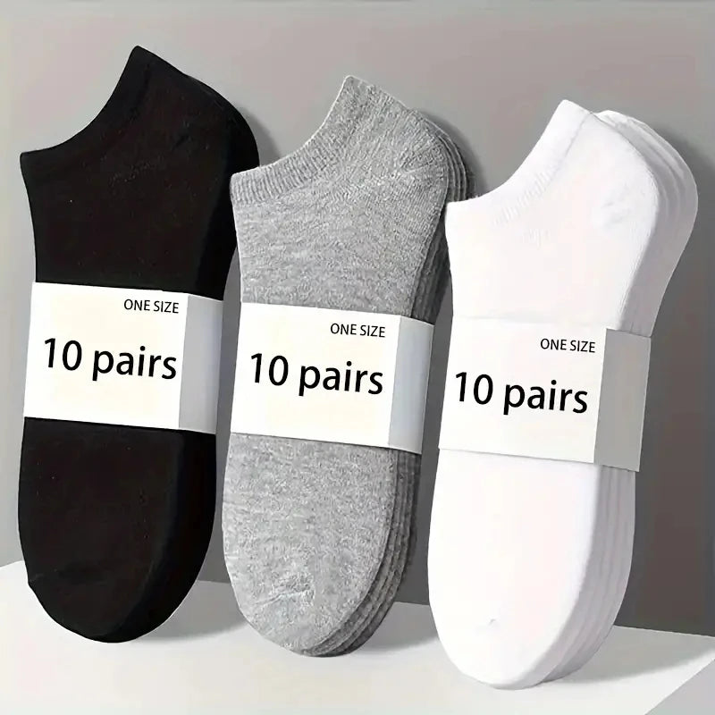 Everyday Comfort Unisex Ankle Socks – 5/10 Pair Pack