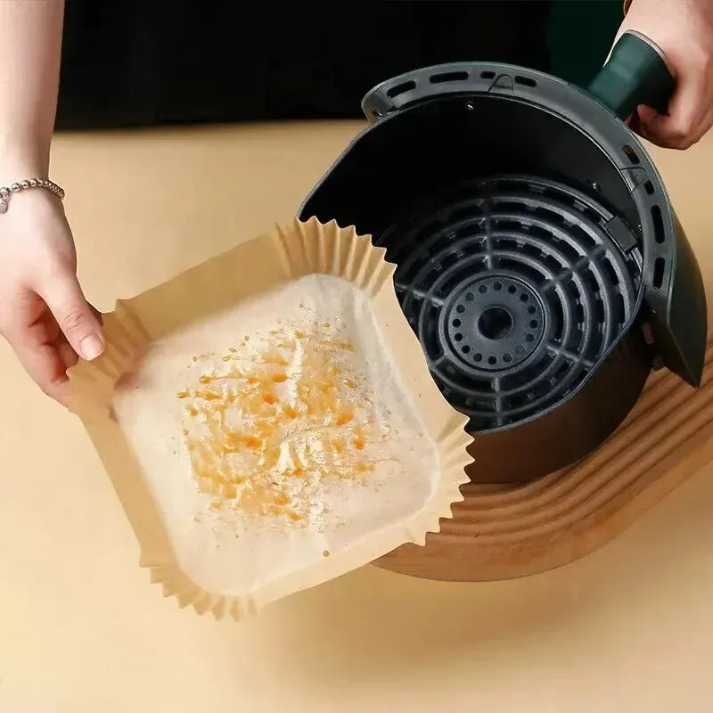 50-Pack Disposable Air Fryer Paper Liners