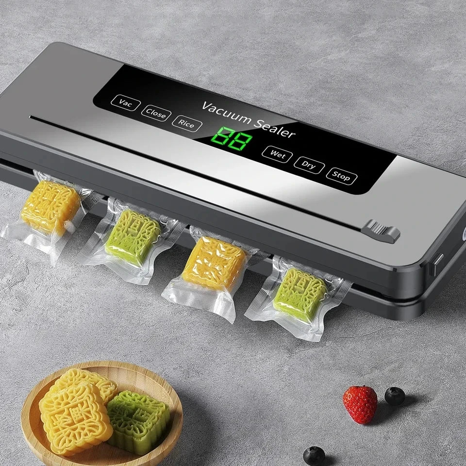 Automatic Vacuum Food Sealer with Built-In Cutter
