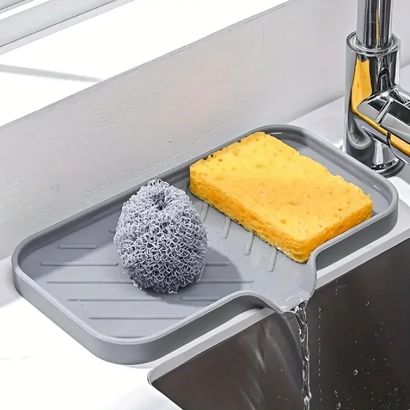 Silicone Sink Organizer & Quick-Dry Faucet Mat