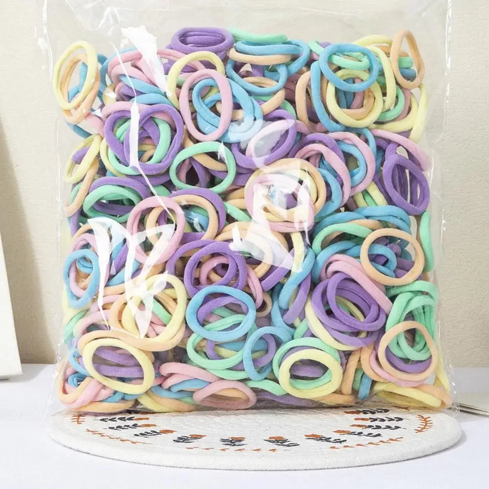 30–200 Piece Everyday Hair Tie Set – Soft & Stretchy