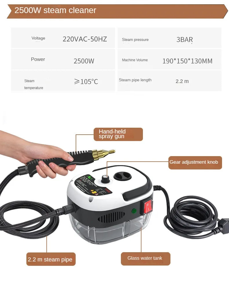 Multipurpose High-Temperature Steam Cleaner
